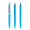 prodir QS01 Soft Touch PRS Push Kugelschreiber, cyan, silber matt, Schreibfarbe: blau