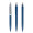 prodir QS01 Soft Touch PRS Push Kugelschreiber, sodalithblau, silber matt, Schreibfarbe: blau