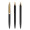 prodir QS01 Soft Touch PRS Push Kugelschreiber, schwarz, gold matt, Schreibfarbe: blau