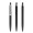 prodir QS01 Soft Touch PRS Push Kugelschreiber, schwarz, silber, Schreibfarbe: blau