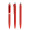 prodir QS01 Soft Touch PRT Push Kugelschreiber, rot, silber matt, Schreibfarbe: blau