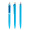 prodir QS01 Soft Touch PRT Push Kugelschreiber, cyan, silber matt, Schreibfarbe: blau