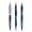 prodir QS20 PMS Push Kugelschreiber, sodalithblau, silber matt, Schreibfarbe: blau