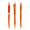 prodir QS20 PMT Push Kugelschreiber, orange, silber matt, Schreibfarbe: blau