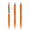 prodir QS20 Soft Touch PRS Push Kugelschreiber, orange, silber matt