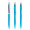 prodir QS20 Soft Touch PRS Push Kugelschreiber, cyan, silber matt
