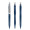 prodir QS20 Soft Touch PRS Push Kugelschreiber, sodalithblau, silber matt, Schreibfarbe: blau