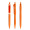 prodir QS20 Soft Touch PRT Push Kugelschreiber, orange, Schreibfarbe: blau