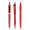 prodir QS20 Soft Touch PRT Push Kugelschreiber, rot, Schreibfarbe: blau