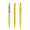 prodir QS40 Soft Touch PRS Push Kugelschreiber, zitrone, Schreibfarbe: blau