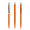 prodir QS40 Soft Touch PRS Push Kugelschreiber, orange, silber matt