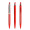 prodir QS40 Soft Touch PRS Push Kugelschreiber, rot, Schreibfarbe: blau