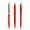 prodir QS40 Soft Touch PRS Push Kugelschreiber, rot, silber matt