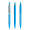 prodir QS40 Soft Touch PRS Push Kugelschreiber, cyan, Schreibfarbe: blau