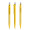 prodir QS40 Soft Touch PRT Push Kugelschreiber, zitrone, silber matt, Schreibfarbe: blau