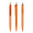 prodir QS40 Soft Touch PRT Push Kugelschreiber, orange, silber matt, Schreibfarbe: blau