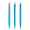 prodir QS50 PMS Push Kugelschreiber, cyan, silber matt