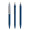 prodir QS50 PMS Push Kugelschreiber, sodalithblau, silber matt, Schreibfarbe: blau
