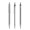 prodir QS50 Stone PQS Push Kugelschreiber, silber, silber matt, Schreibfarbe: blau