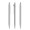 prodir QS50 Soft Touch PRP Push Kugelschreiber, betongrau, silber matt, Schreibfarbe: blau