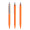 prodir QS50 Soft Touch PRS Push Kugelschreiber, orange, silber matt