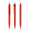 prodir QS50 Soft Touch PRT Push Kugelschreiber, rot, silber matt, Schreibfarbe: blau
