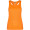 Schura Sport Top für Damen, fluororange, S (fällt aus wie XS)