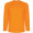 Montecarlo Langarm Sport-Shirt für Männer, fluororange, S (fällt aus wie XS)