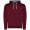 Urban Kapuzenpullover für Herren, maron rot, meliertes grau, XS