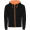 Fuji Kaputzensweatjacke Unisex, schwarz, fluororange, S