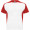 Bugatti T-Shirt Unisex aus recyceltem Material, weiß, rot, S