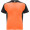 Bugatti T-Shirt Unisex aus recyceltem Material, fluororange, schwarz, S