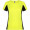 Shanghai Sport T-Shirt für Damen, fluorgelb, schwarz, S