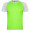 Indianapolis T-Shirt Unisex aus recyceltem Material, fluorgrün, weiß, S