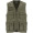 Venera Arbeitsweste mit V-Ausschnitt und mehreren Taschen, 200 g/m2, militärgrün, S