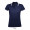PASADENA Damen Polo 200g, L, französische marine/weiß