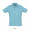 SUMMER II MEN Polo 170g, L, atoll-blau