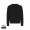 IQONIQ Kruger Relax-Rundhals-Sweater aus recycelt. Baumwolle, schwarz