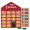 Täfelchen-Adventskalender "Haus" Eco, Lindt Schokotäfelchen