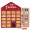 Täfelchen Adventskalender "Haus" ECO, Alpenmilch Schokotäfelchen