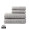 VINGA Verso Handtuch aus OCS Bio-Baumwolle, 4er-Set, grau
