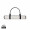 VINGA Volonne AWARE™ Strandmatte aus recyceltem Canvas, off white, schwarz