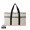 VINGA Volonne AWARE™ Strandtasche aus recyceltem Canvas, off white, schwarz