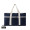 VINGA Volonne AWARE™ Strandtasche aus recyceltem Canvas, blau, off white