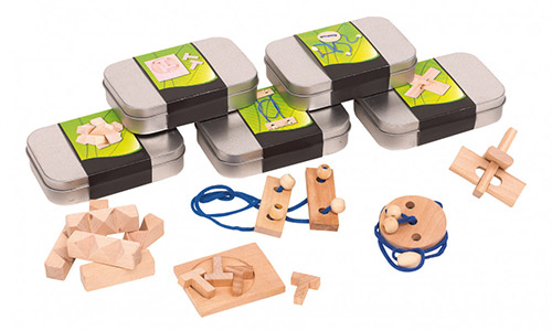 24 Stück Mini Geduldspiele Für Kinder | Knobelspiele & Denkspiele In Bunter Box | Für Konzentration & Motorik | Geschenkidee