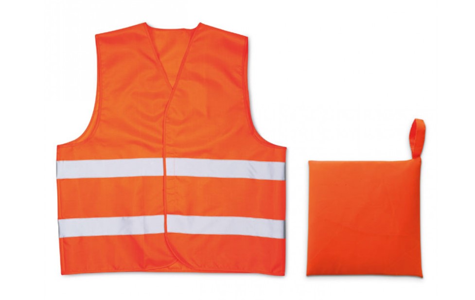 Warnwesten für Kinder bedrucken - Farbe: orange